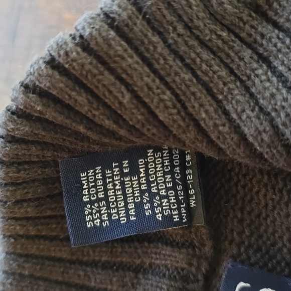 Chap's Men's Grey Fair Isle Quarter Zip Sweater Sz M - Picture 4 of 9